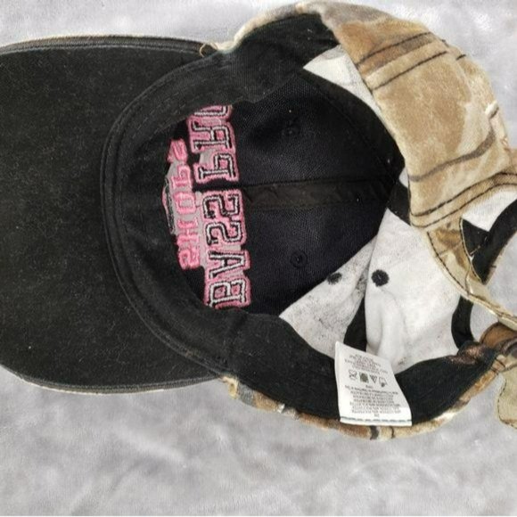 Bass Pro‎ Shops Pink Camouflage Hunting Fishing Outdoor Hat Cap Adjustable Used - Picture 6 of 8